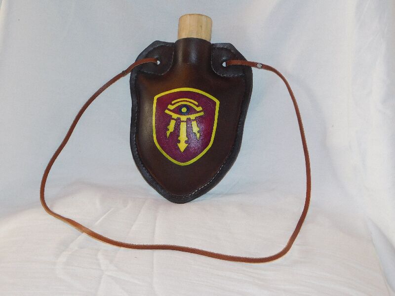 Leather flask