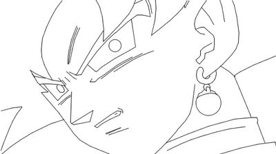 Goku Black- BackLineart p8 by Anorkius-TheNERX on DeviantArt