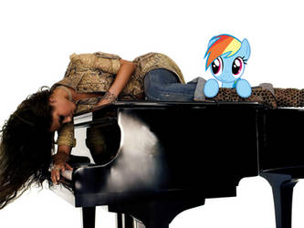 Alicia Keys and Rainbow Dash