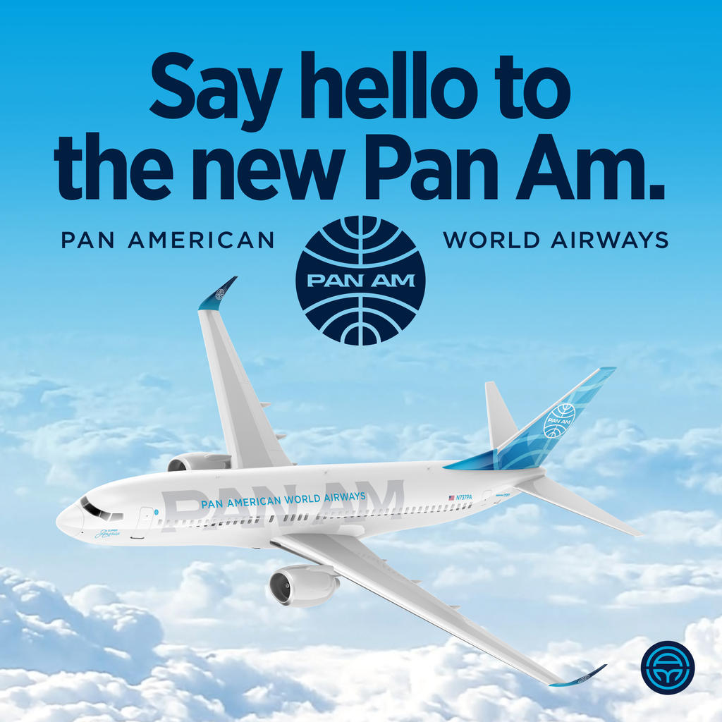Pan Am Tagline Say hello to the new Pan Am. // Concept by AdrianMata26 on DeviantArt