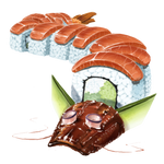 Dragon Roll Sushi by ChildrenOfNirvana