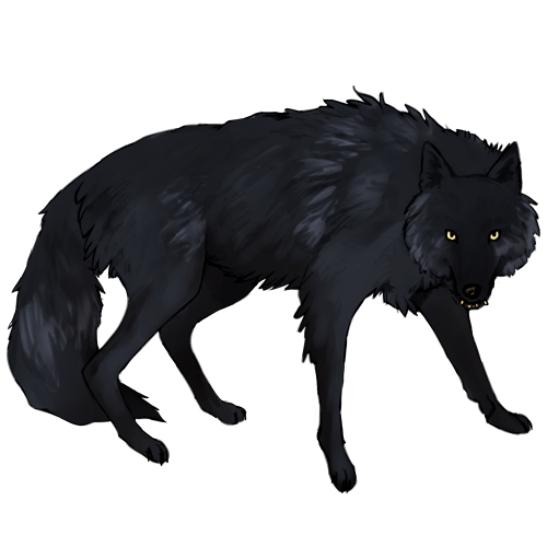 Black Dire Wolf by ChildrenOfNirvana on DeviantArt