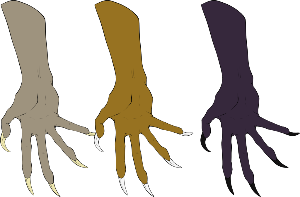 Claw Color Examples by ChildrenOfNirvana on DeviantArt