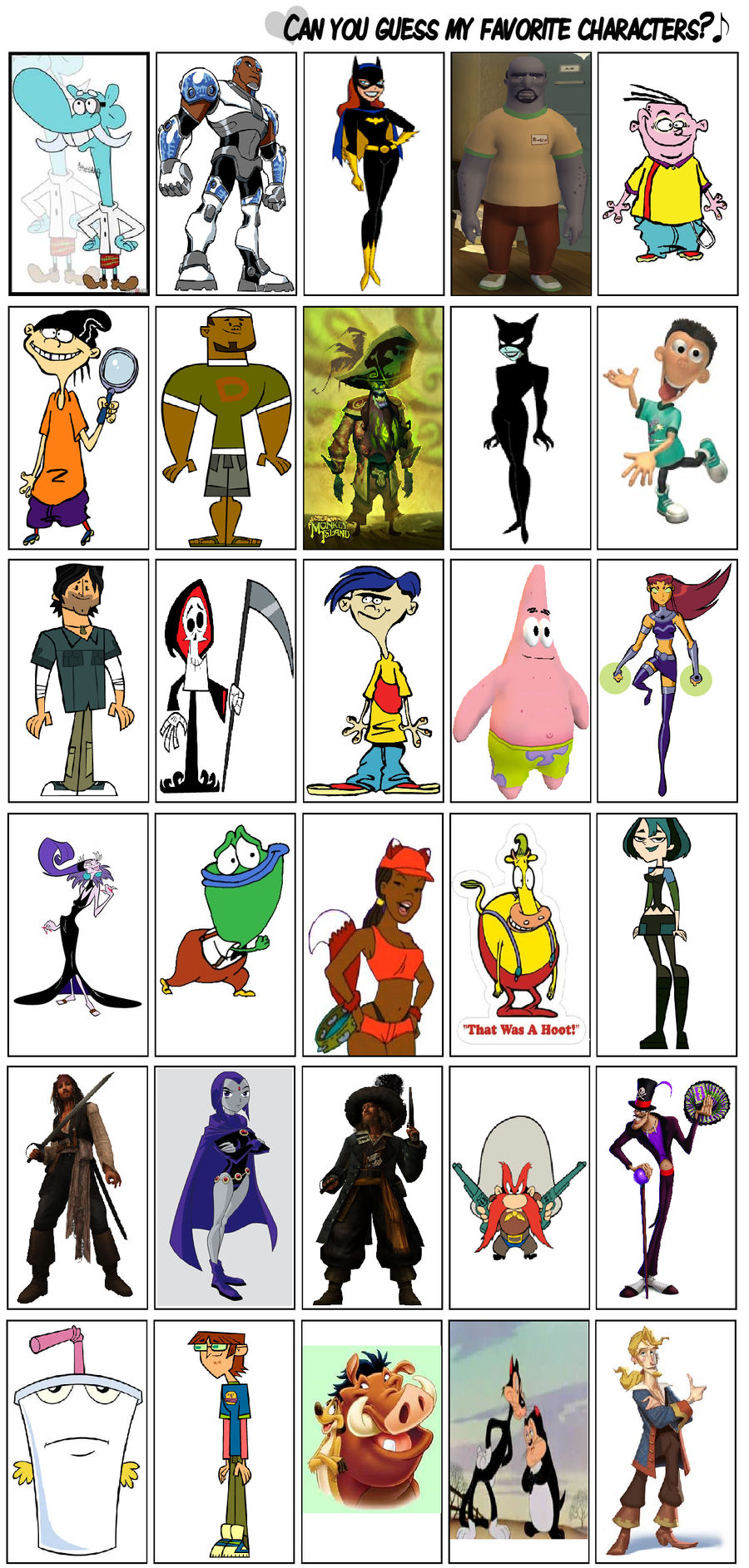 Top 30 Favorite Characters 3 By Jasperpie On Deviantart Top 30 Favorite Characters 3 By Jasperpie On Deviantart
