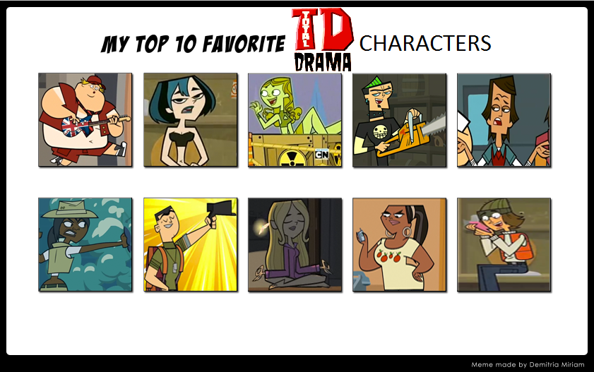 Top 10 Greatest Total Drama Characters