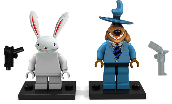 Lego Sam and Max minifigures
