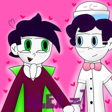 Ghost! Streber and Kevin (Spooky Month AU) by StoopedDog on DeviantArt