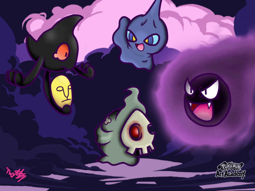 Pokemon Art Academy:Ghost Type by Gamer-Princess8 on DeviantArt