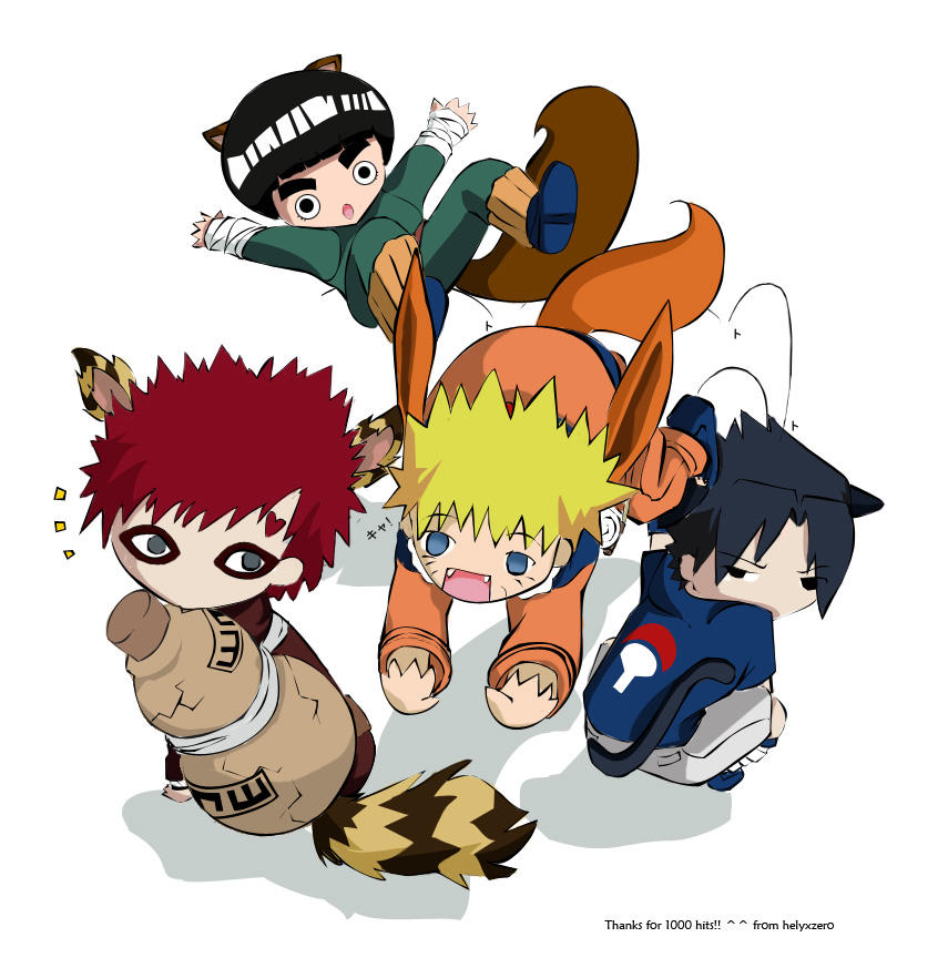 Chibis for 1000 HITS - Naruto by helyxzero on DeviantArt