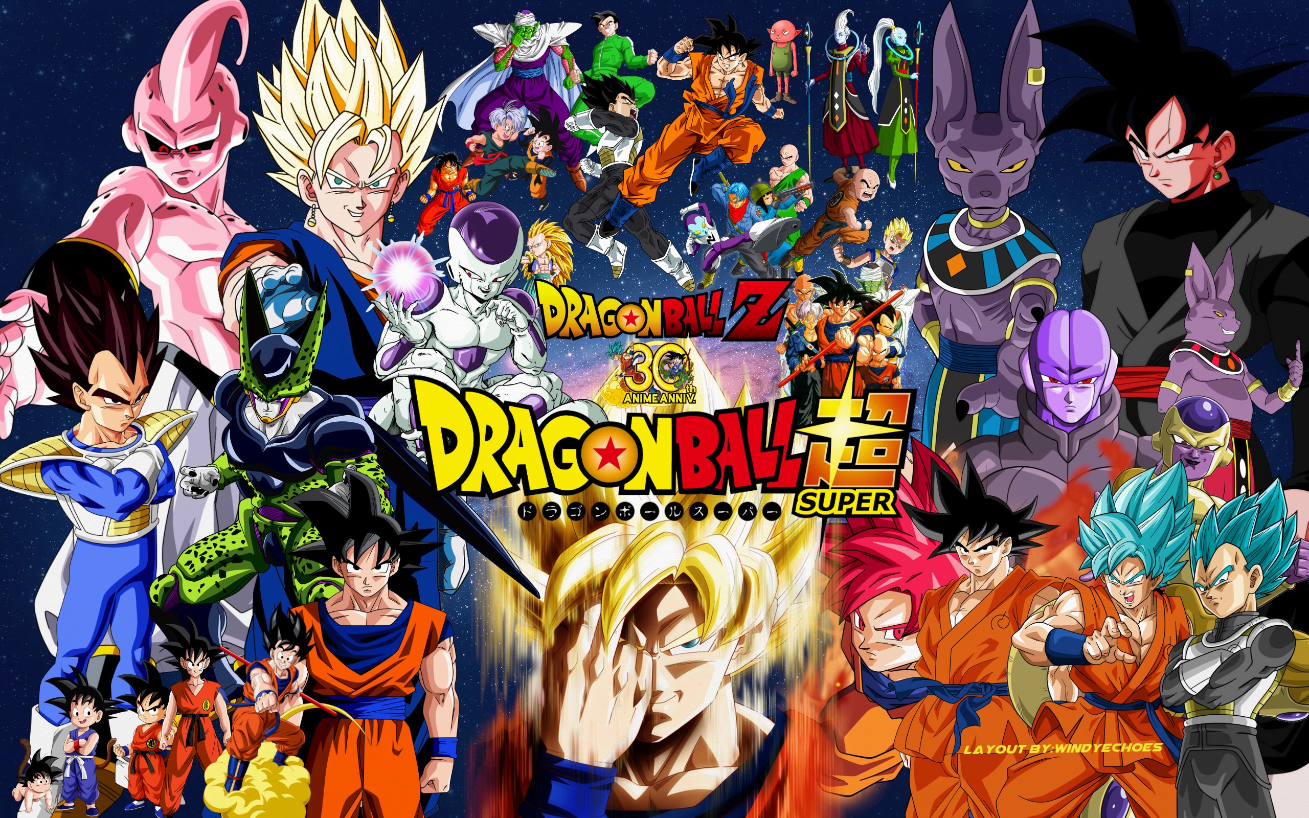 Dragon Ball Z And Super Wallpaper 1 by WindyEchoes on DeviantArt