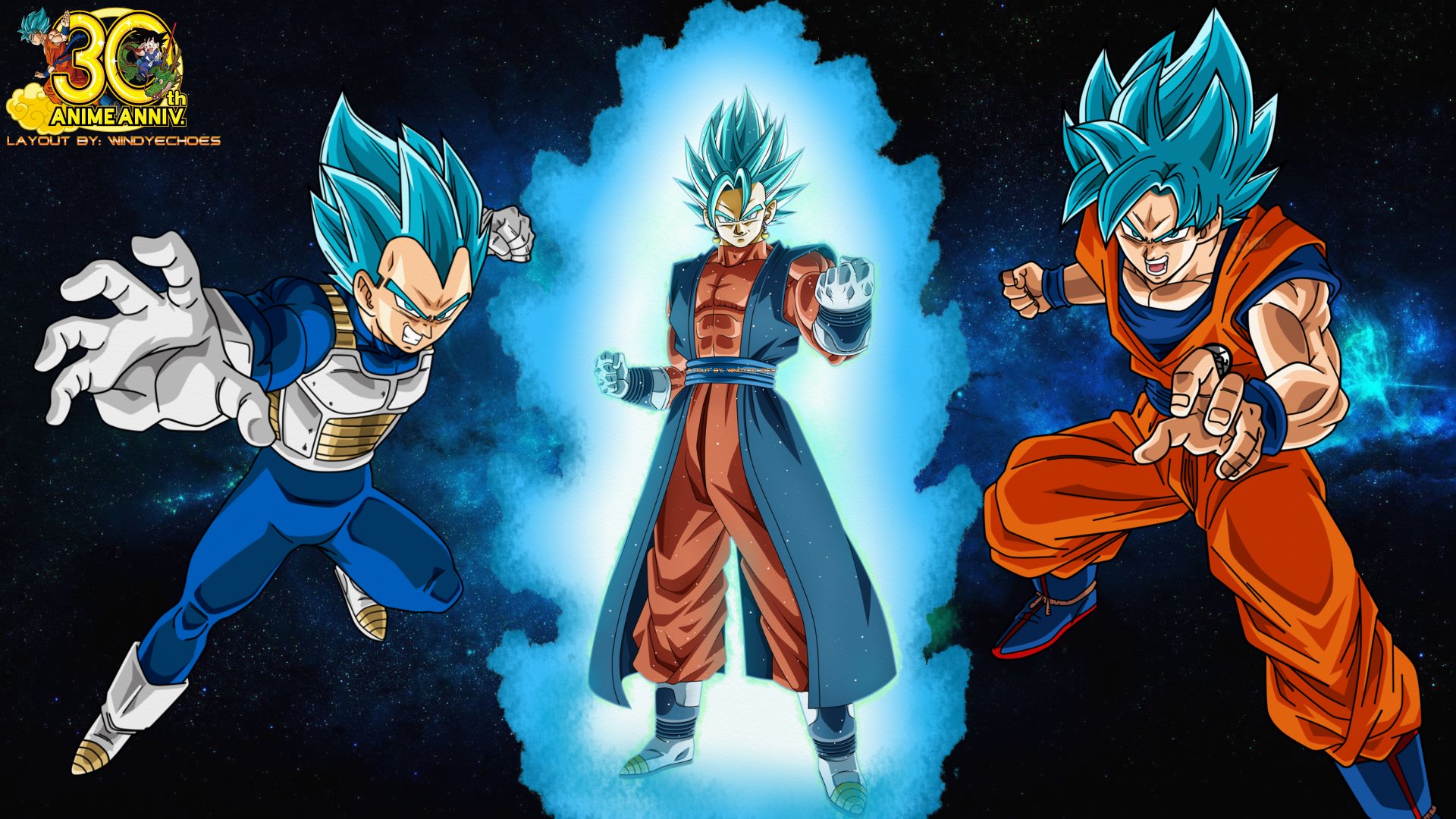 goku and vegeta super saiyan god fusion