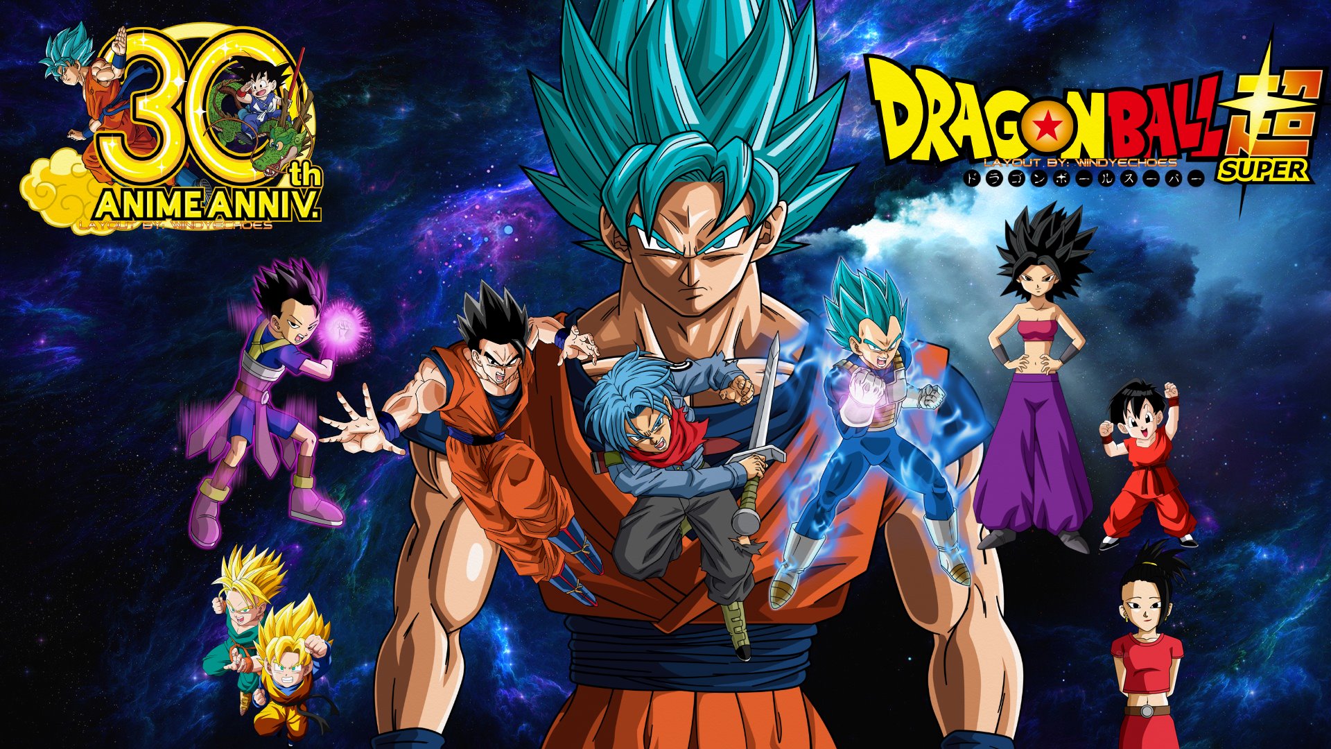 Dragon Ball Super Wallpaper - Goku's Evolution by WindyEchoes on