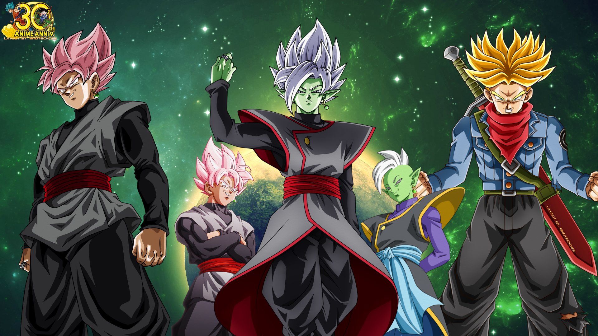 Wallpaper : Dragon Ball, Dragon Ball Z, Goku Black, Zamasu, future