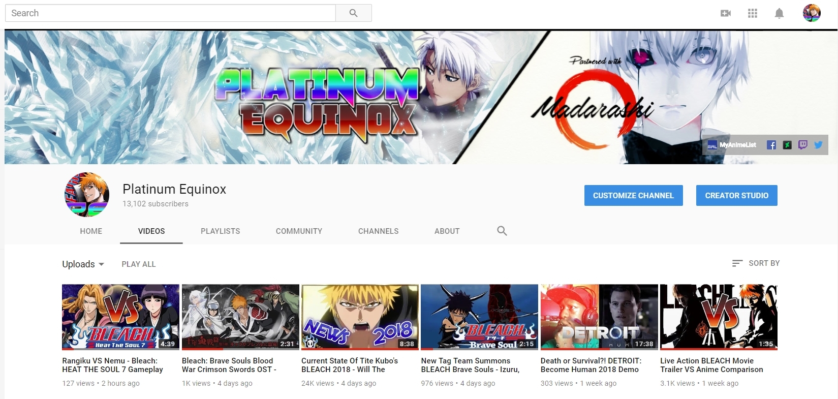 Bleach Anime Youtube Support Channel 18 By Windyechoes On Deviantart