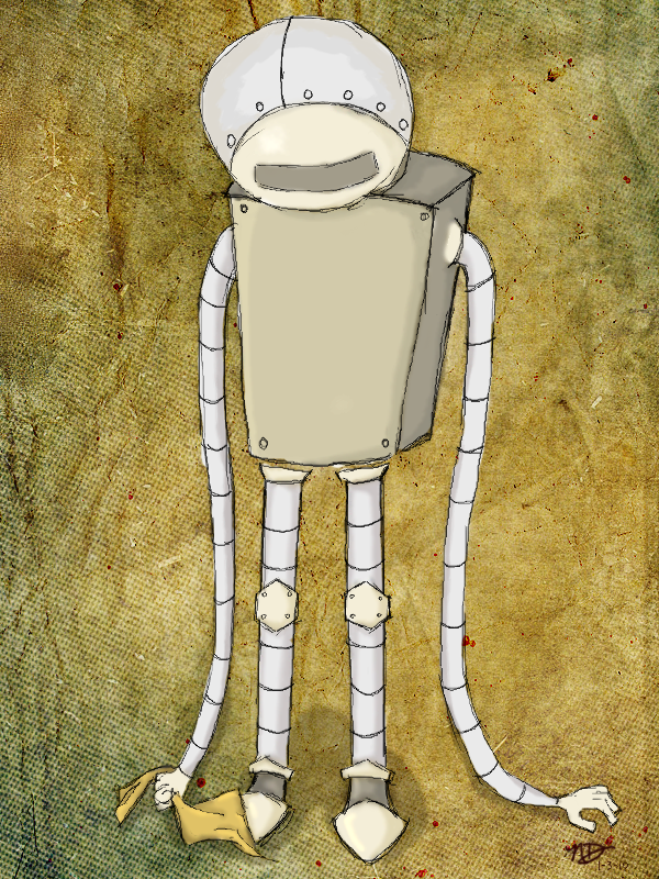 Marvin the depressed robot by nuhkol on DeviantArt