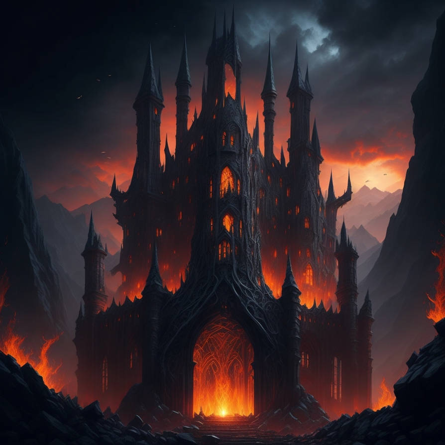 Leonardo Diffusion Archtecture infernal castle dep by Thekobs on DeviantArt