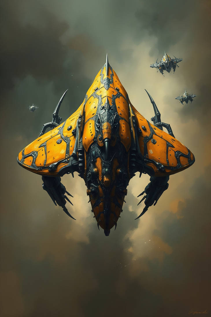Insect inspired Spaceships by Thekobs on DeviantArt