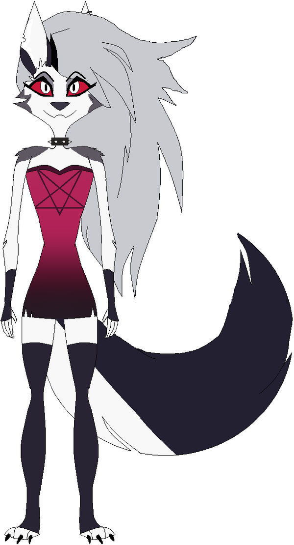 loona helluva boss red dress loona with dress #HelluvaBoss