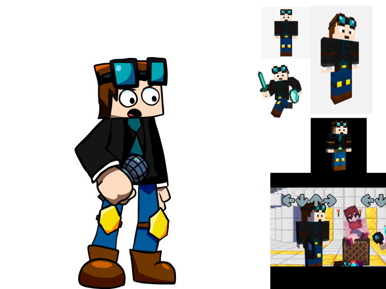 Dm Fnf DanTDM in fnf by GamerBoyoOffical on DeviantArt