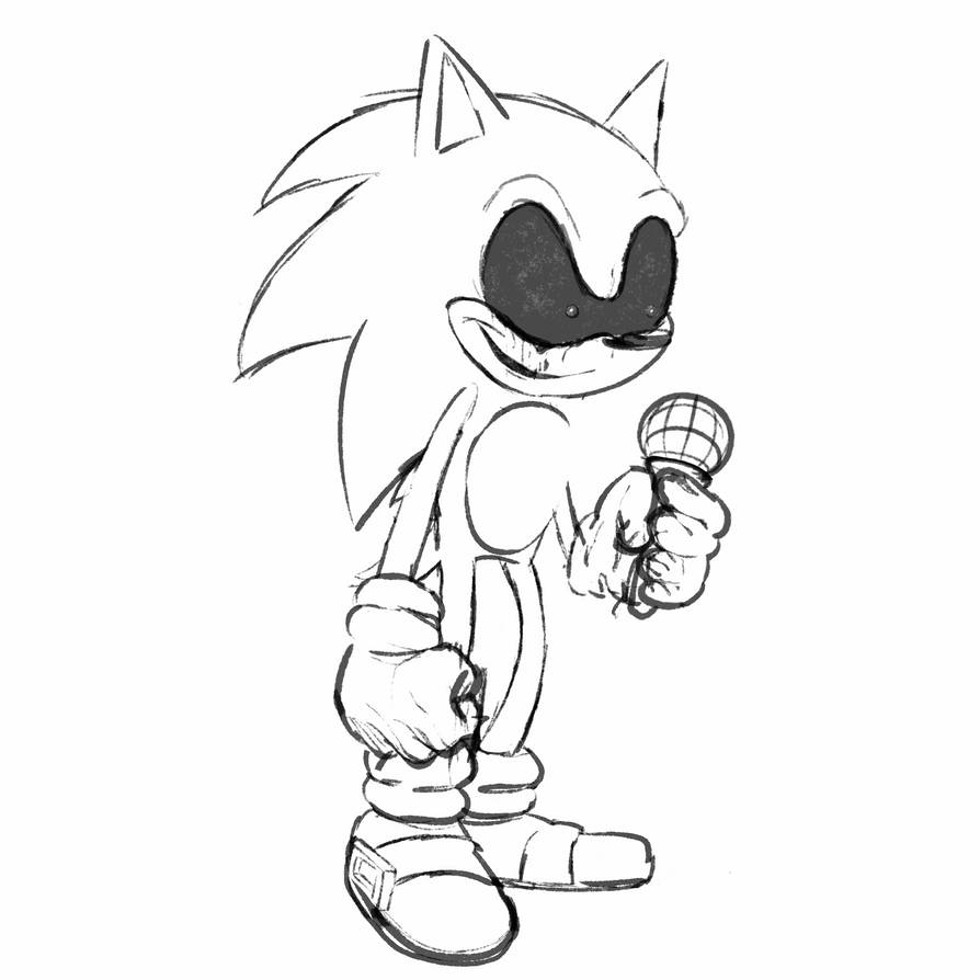 fnf sonic.exe redesign by GAMERB0Y0 on DeviantArt