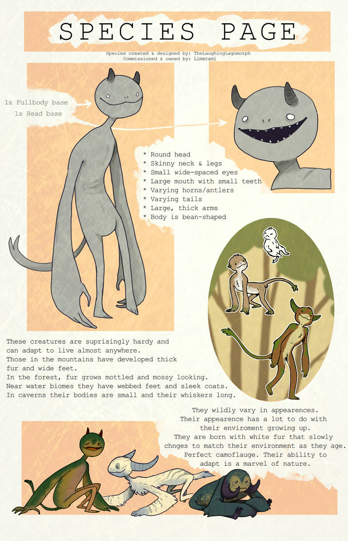 Polygraph Creatures Species page Commission by TheLaughingLagomorph on DeviantArt