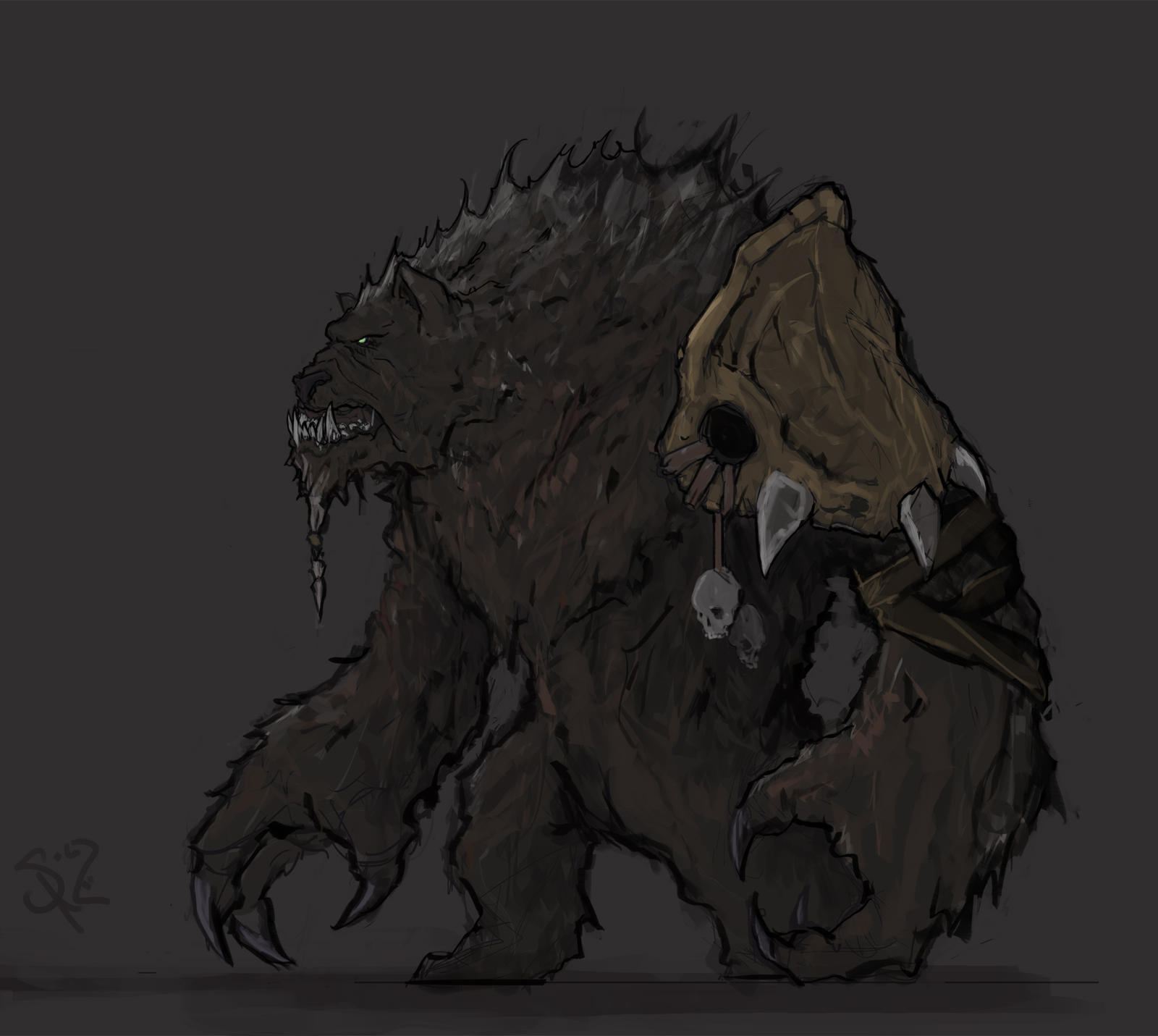 Syllabear, the Lone Druid (Trueform)