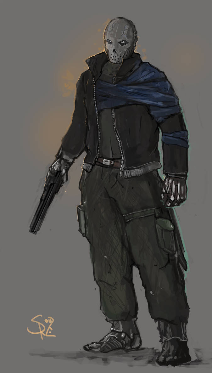 Masked Shadowrunner by Halycon450 on DeviantArt