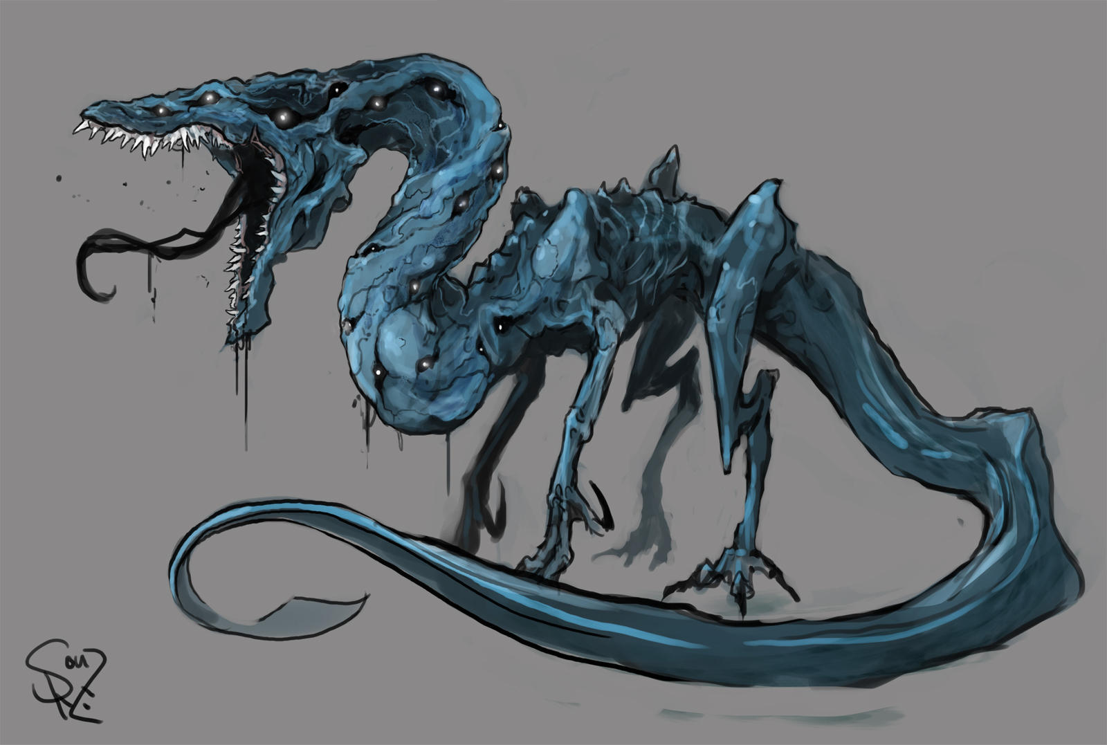 Cerulean Devourer by Halycon450 on DeviantArt