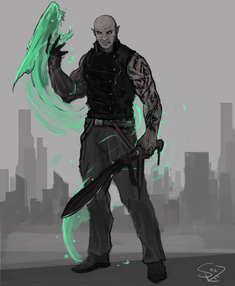 Shadowrun Adept by Halycon450 on DeviantArt