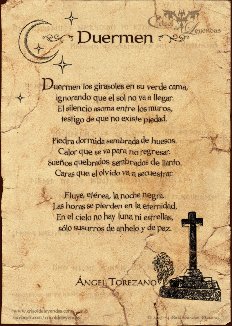 Poema: Duermen