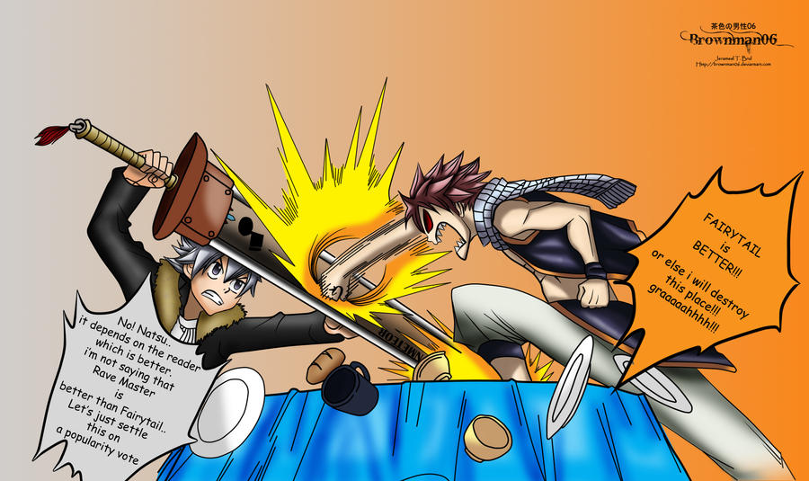 Fairytail Vs Rave Master By Brownman06 On Deviantart Fairytail Vs Rave Master By Brownman06 On Deviantart