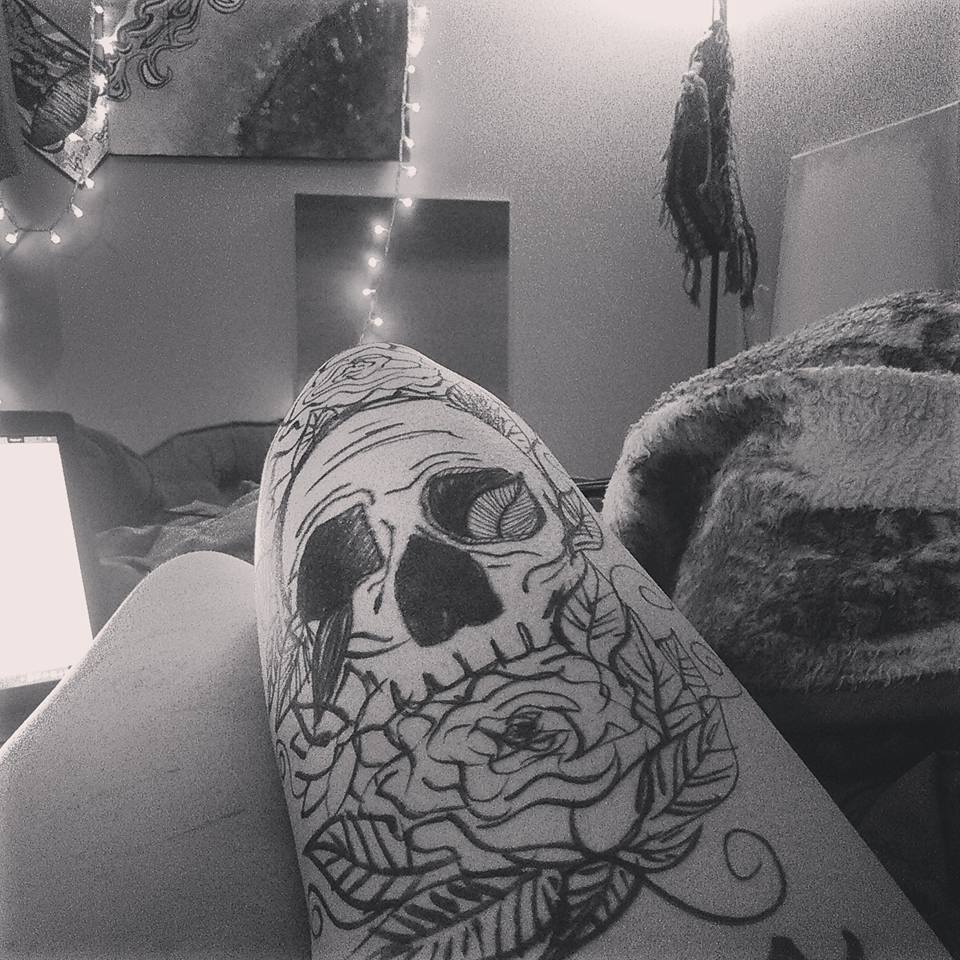 I did a thing on my thigh.