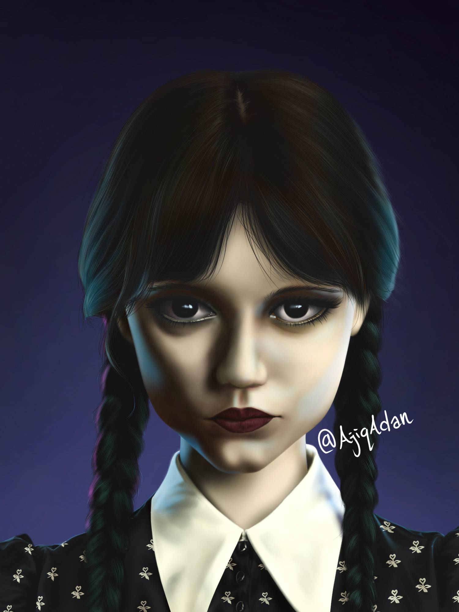 Wednesday Deviantart Wednesday Addams fanart by AjiqAdan on DeviantArt