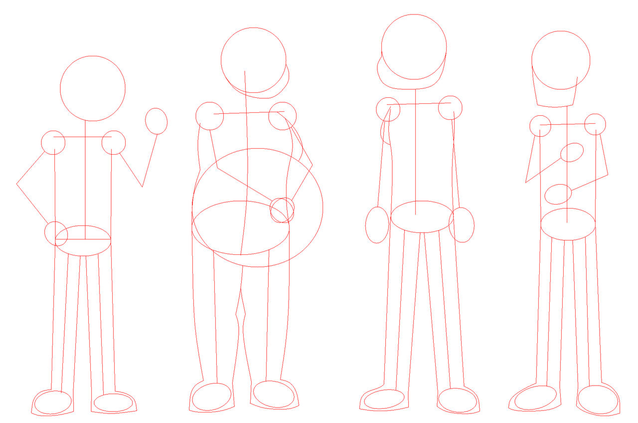 Character Stick Figures by Jethro-Y on DeviantArt