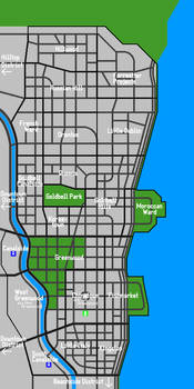 Map of Grand Imperial City - Eastside District