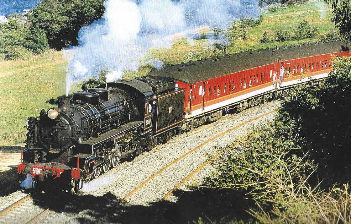 Heritage steam loco 5910 August 1992 Rail Fan Day by ZMichaelr2a on ...
