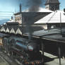 H Steam loco 3803 Riverina Express Albury Station 