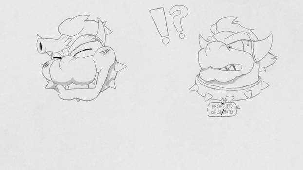 Practice Sketches 1 - Bowser Heads