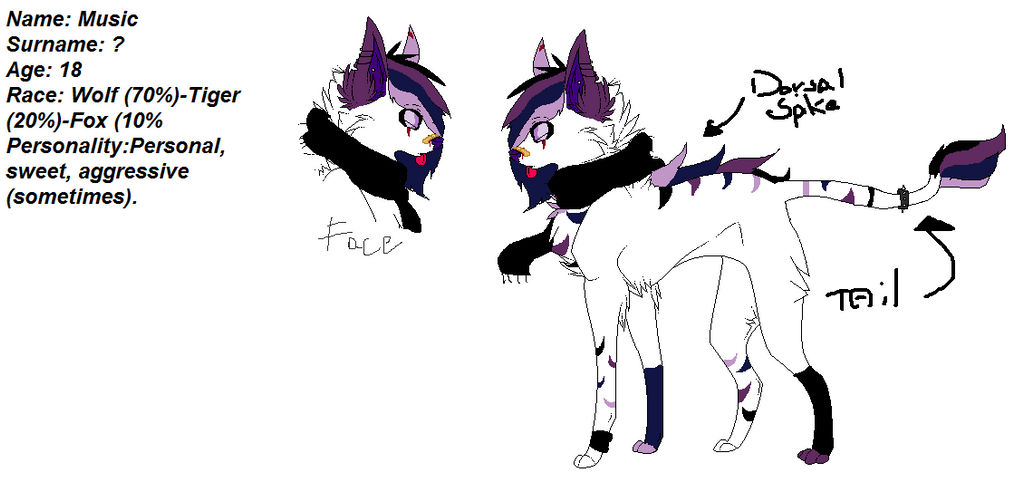 My wolf oc. by MichyMusiclove on DeviantArt