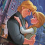 Frozen Kristoff and Anna wallpaper