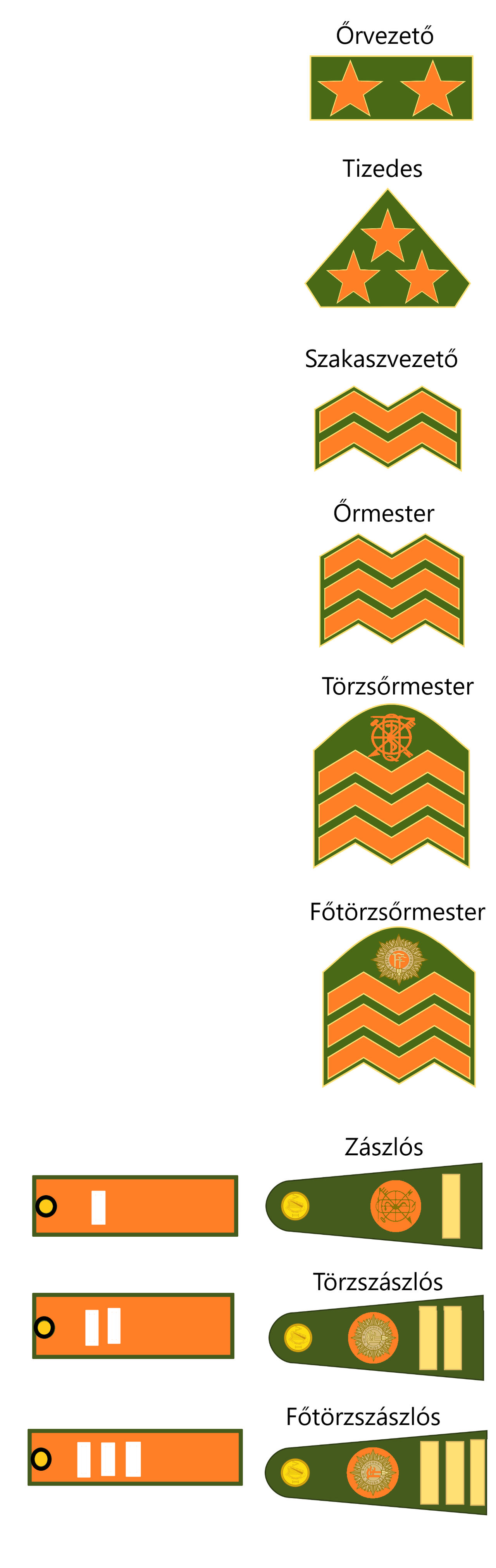 Military Ranks of The Irish Republican Army(NCOs) by