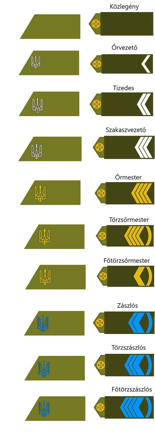 Military ranks of Ukrainian Federation Army(NCOs) by ...