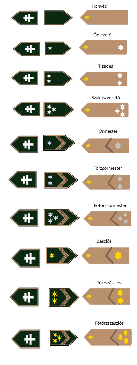Ranks of The Double Cross Guard (NCOs) by admiralRobertDecart on DeviantArt