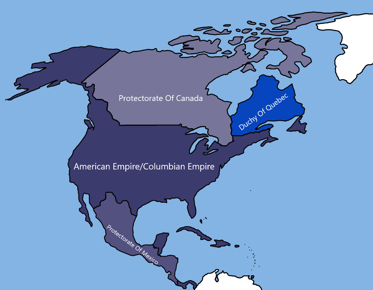 A$ap Ruled States Map of American Empire and Protectorates(Cn Lore) by ...
