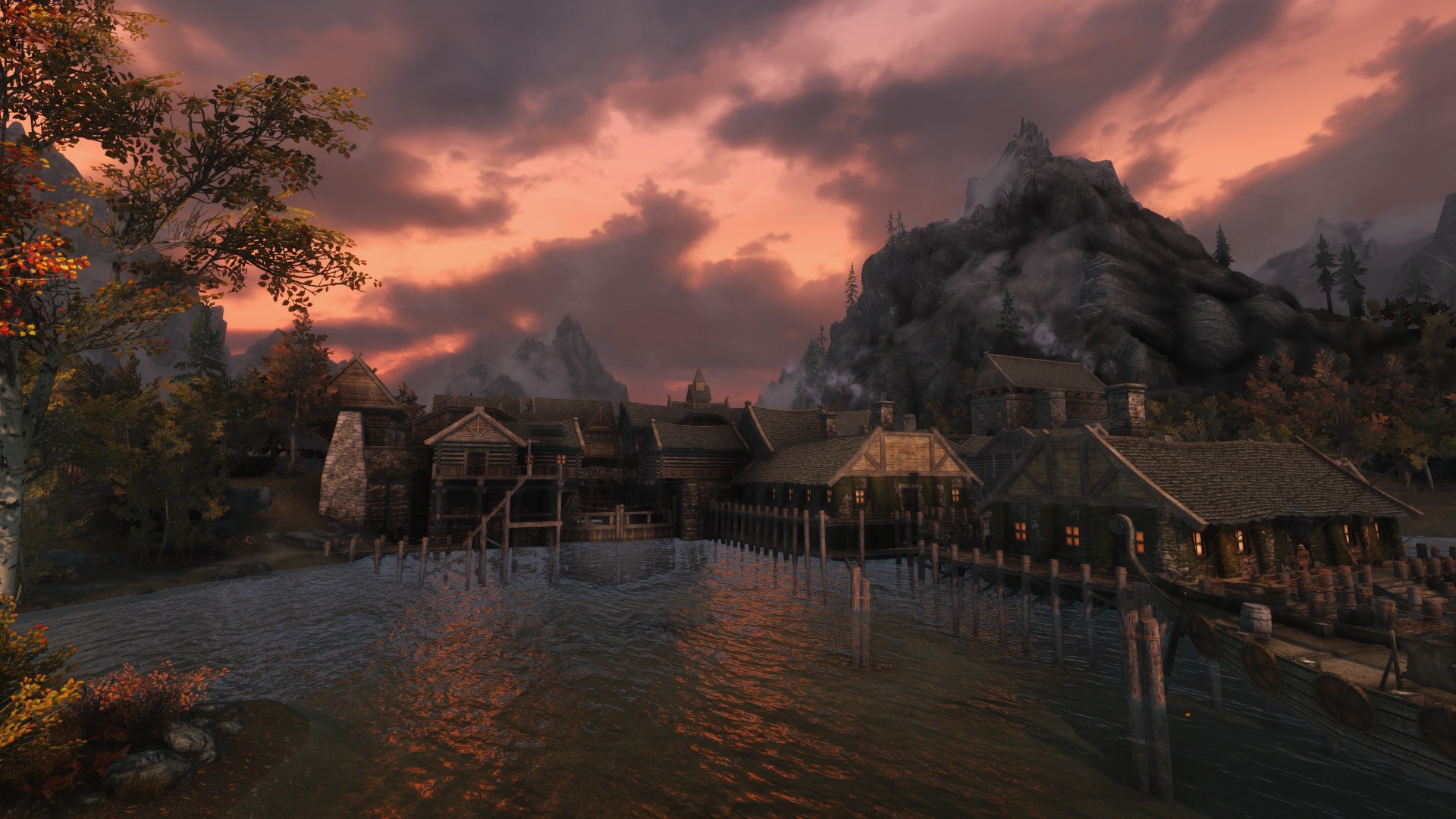 Riften Map Overview Riften Sunset by lupusmagus on DeviantArt