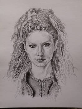 lagertha pencil sketch