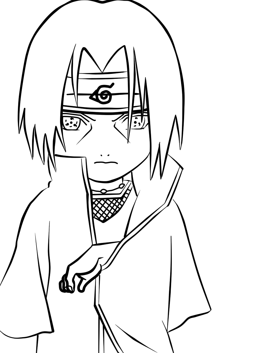 how to draw itachi uchiha shippuden