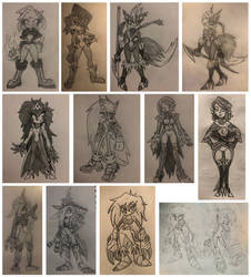 Sister Sonic RPG Sketches