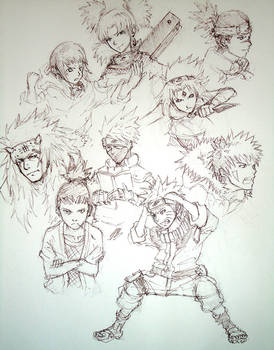 More Naruto Sketches