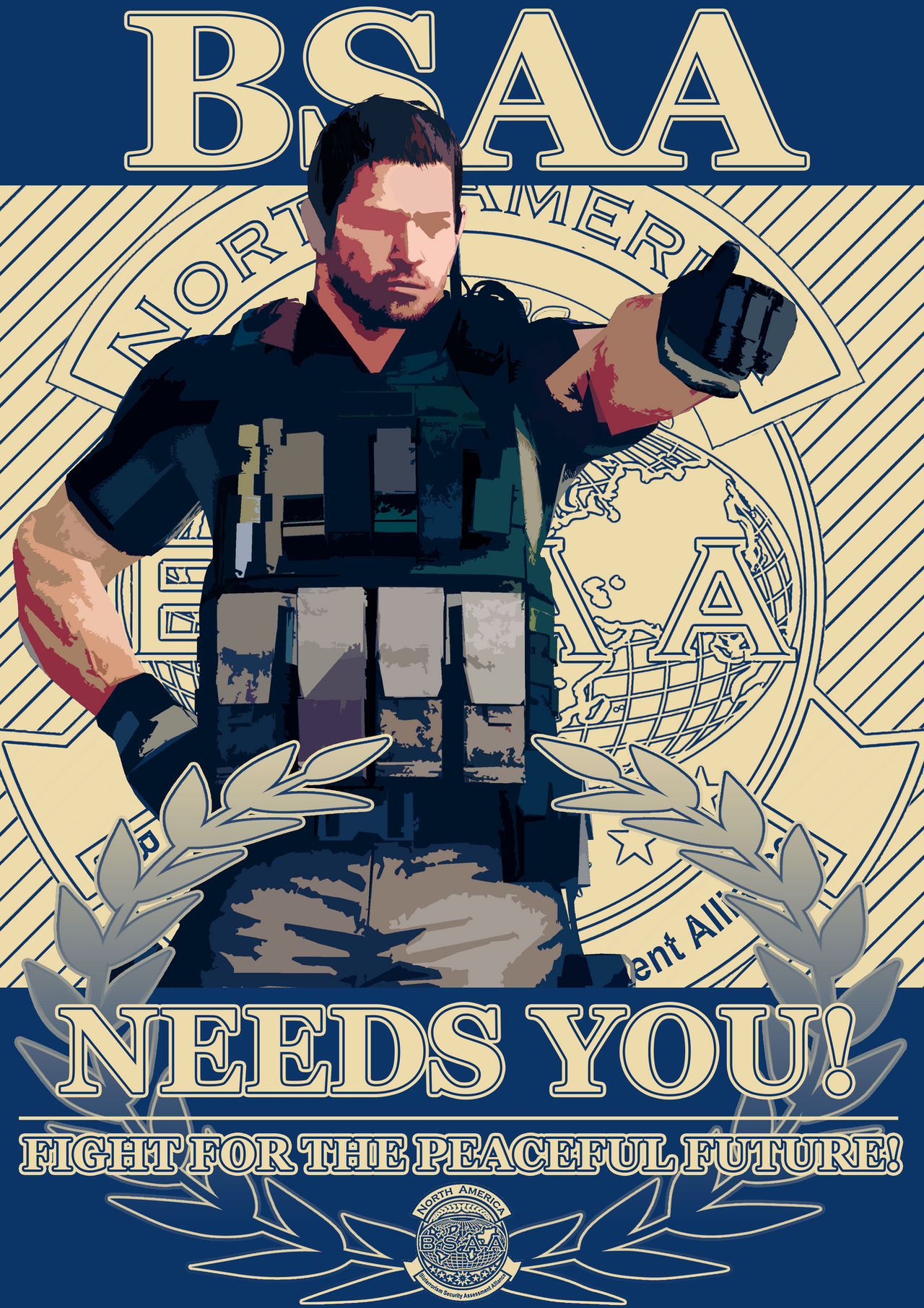 Bsaa RESIDENT EVIL Poster: 'BSAA Needs You!' by VX-1 on DeviantArt